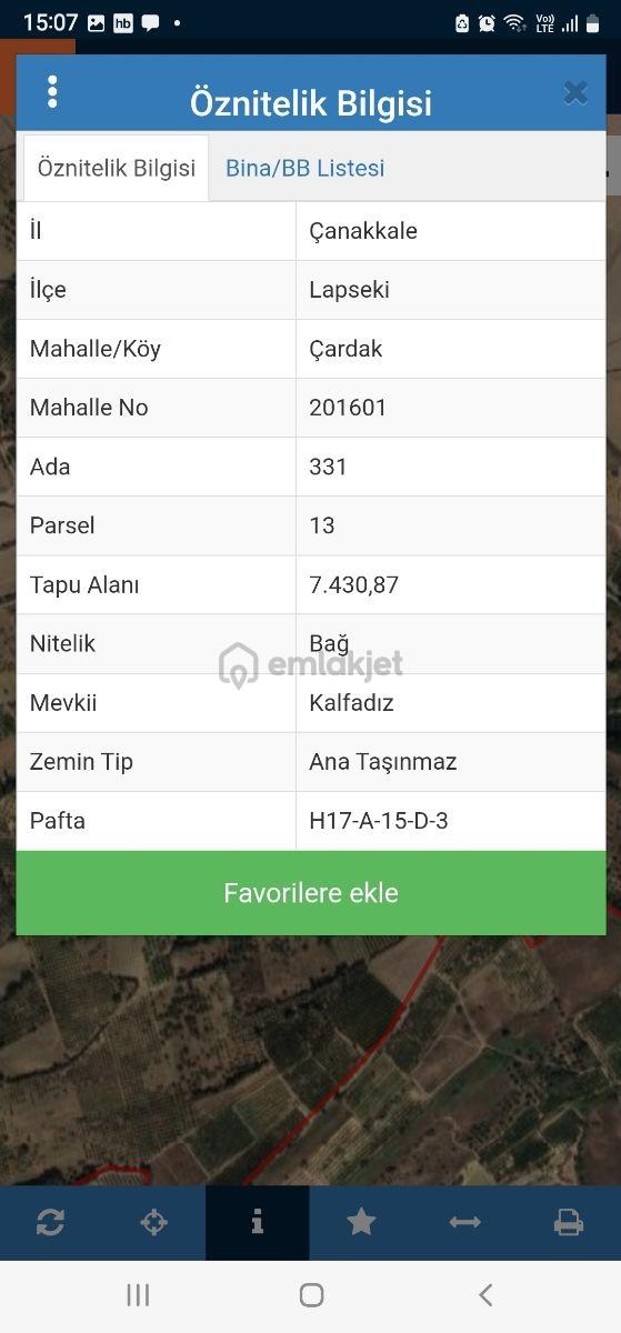 Çanakkale Lapseki'de Deniz Ve Köprü Manzaralı Yatırımlık Arazi 5