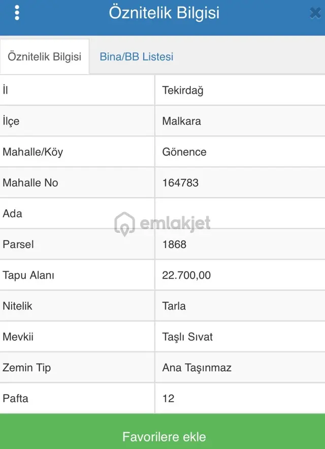 Tekirdağ Malkara Gönence İmara Yakın 22.700m2 Tek Tapu 5