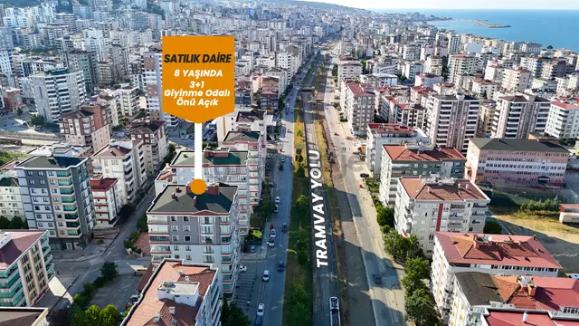 Tramvaya Cephe Çok Geniş Giyinme Odalı 3+1 Daire 2