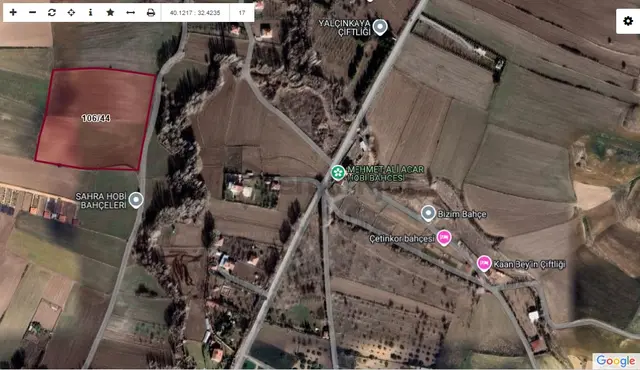 Ayaş Orta Bereket Mahallesinde Kadastro Yoluna Cephe Tarla 4