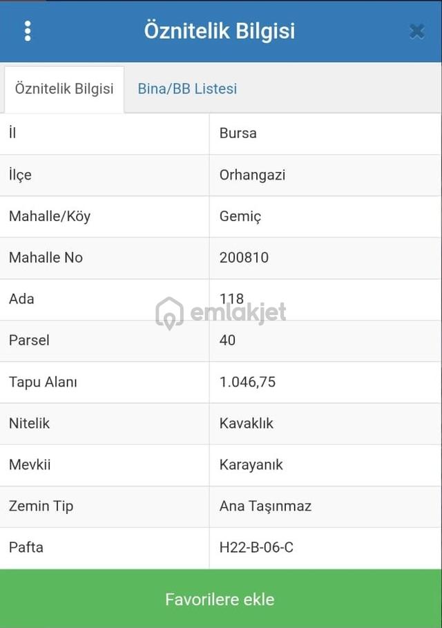 Özkan'dan Gemiç'te İmara Sınır 1046m² Satılık Arsa 4
