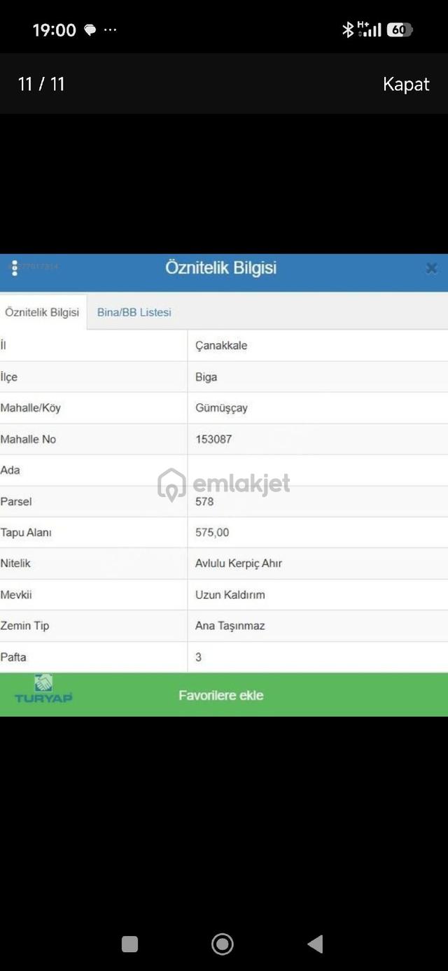 Çanakkale Biga Gümüşçay Da 850 M2 Satılık Arsa 5