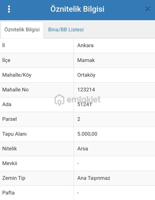 Mamak Ortaköy Mermerciler Sanayi Sitesi Karşısında İmarlı Arsa 3