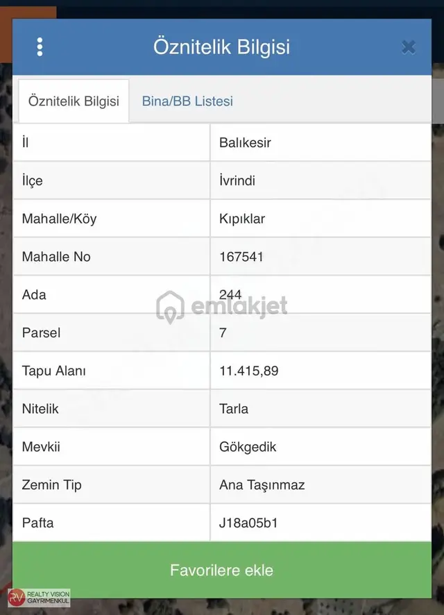 İvrindi Kıpıklarda Havran Sınırında İmarlı 11.415 M2 Arazi 2