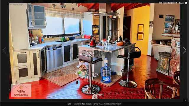 Hisarönü Özel İskeleli 4+2 Taş Villa - Turizm Yatırım Fırsatı 4