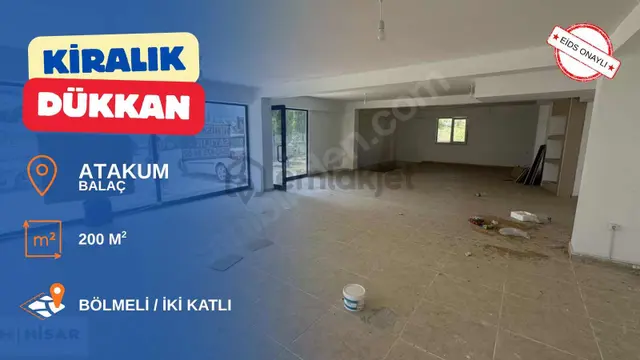 Hisardan Mevlana Da Kiralık İki Katlı Bölmeli Dükkan 1