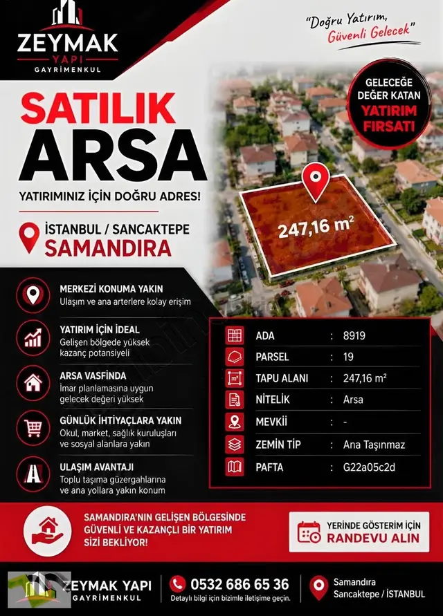 Zeymak Yapı'dan Fırsat Satılık Arsa 1