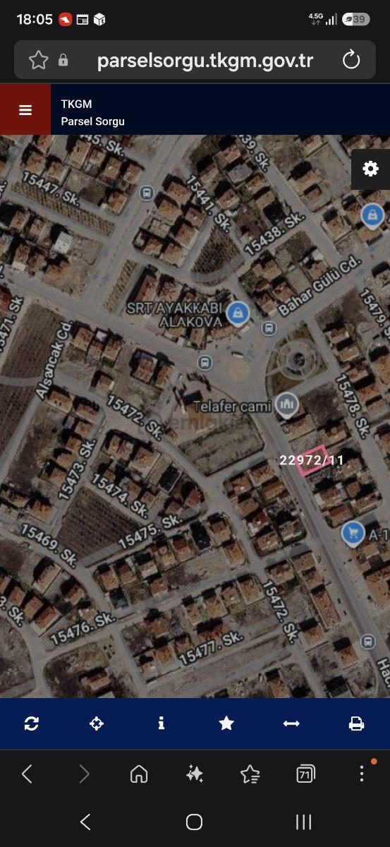 Telafer Camii Yanında Cadde Cepheli 500 Metrekarelik Arsa 3
