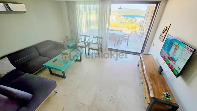 Bodrum Bitez La Terraza'da Deniz Manzaralı Satılık İkiz Villa 2