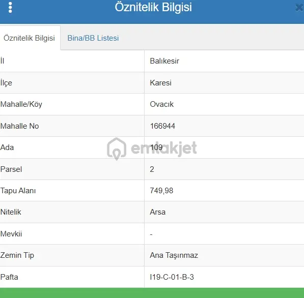 Balıkesir Ovacık Köy İçi Fırsat 2 Kat İmarlı Arsa 2