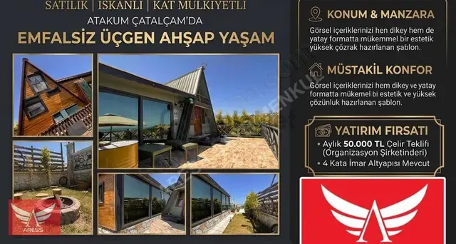Çatalçam / Projeli İskanlı / Sıfır Eşyalı / Anahtar Teslim 1