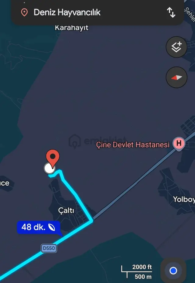 Çine Çaltı'da Muhteşem Konumda Kelepir Tarla 2