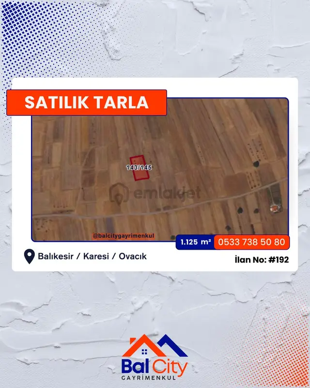 Balcity - Balıkesir Karesi Ovacık'da Yatırım Fırsatı 1