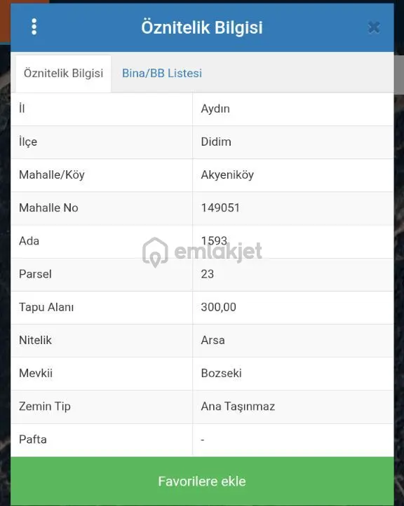Bafa Gölü Manzaralı, 2 Katlı Villa İmarlı Fırsat Arsa