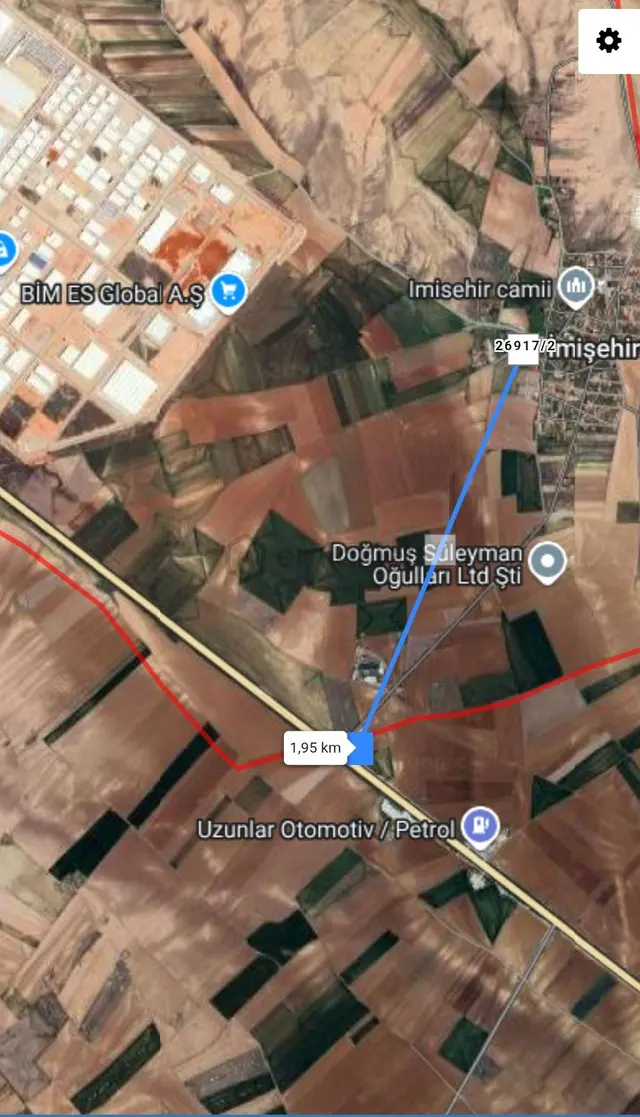 İmişehirde Köyiçi 1.350 M² Bahçe Tapulu Satılık 1