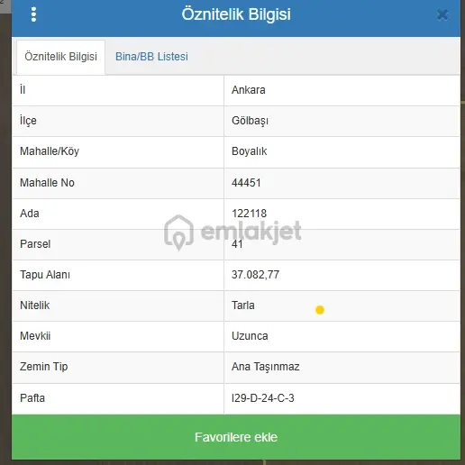 Lider Emlak'tan Gölbaşı Boyalık'da 37 Dönüm Satılık Tarla! 1