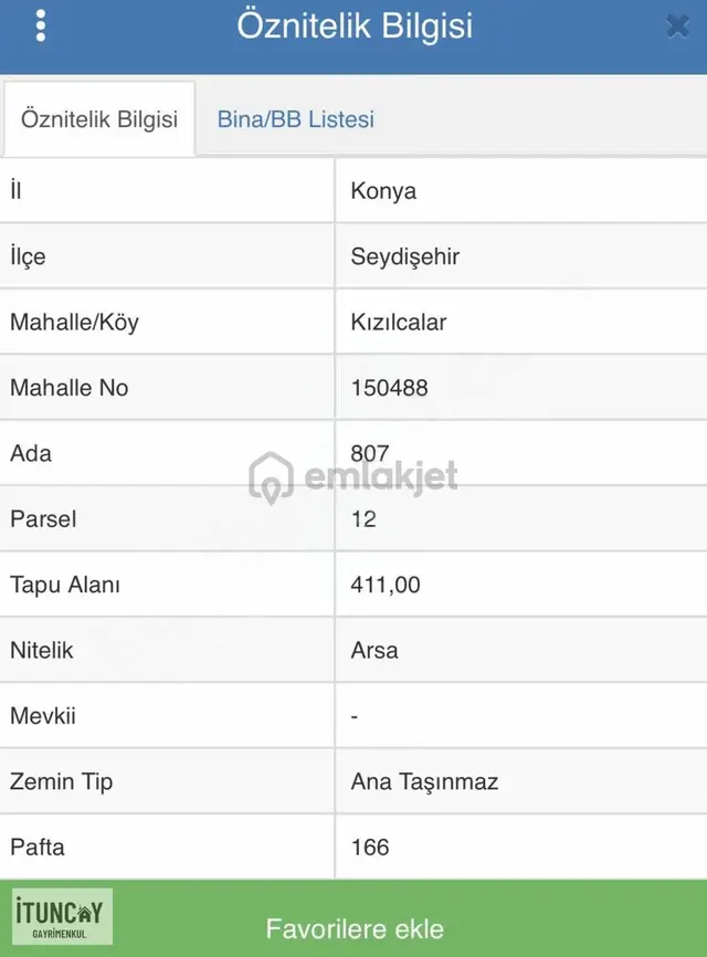 İtuncaydan Satılık Üç Kata İmarlı Arsa