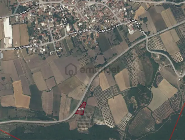 Öztarlacıdan Çördük Köye 300 Metre Uzakta 1082 M2 Satılık Arazi