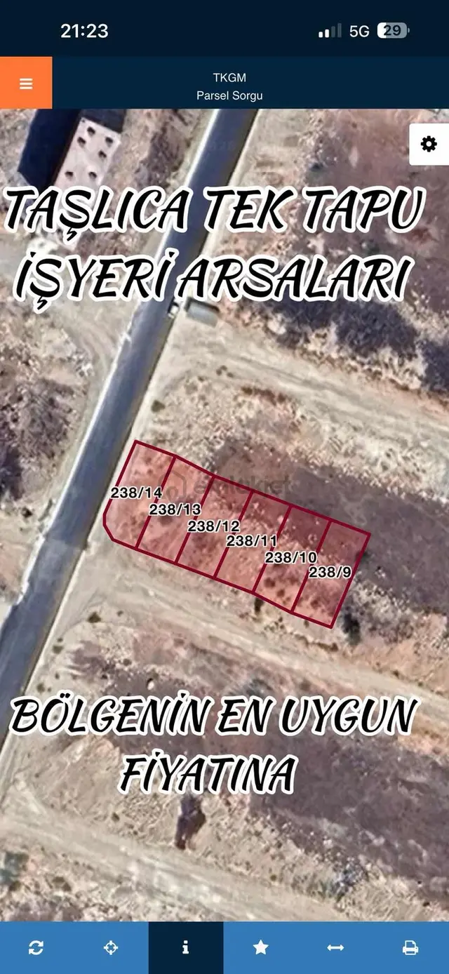 Taşlıca Da 1272 M2 İşyeri Arsası Bölgenin En Uygunu 1
