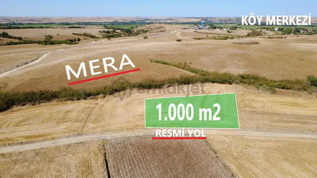 **tekirdağ Köye Yakın 1.000 M2 Tek Tapu Arazi** 1