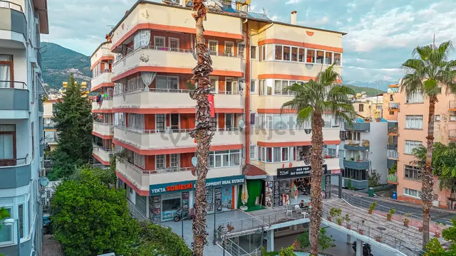 Alanya Damlataş'ta 2+1 Eşyalı Ofis Tapulu Konaklamaya Uygun