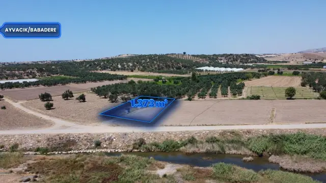 Ayvacık Babadere’de 1.373 M² Satılık Arazi