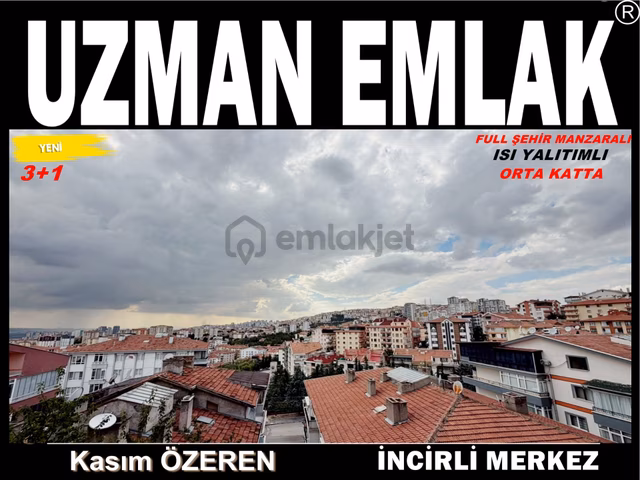 Uzman Emlak'dan İncirli Mh'de Full Şehir Manzaralı,ısı Yalıtımlı,orta Katta Yapılı 3+1 Daire 1