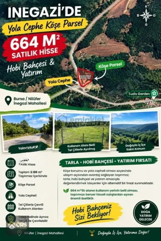 Resmi Yola Cephe Hazır Hobi Bahçesi