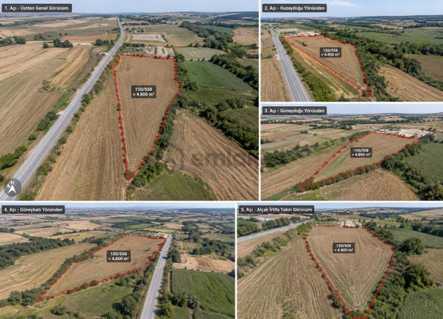 [kassel Yapı] Tekirdağ Kapaklı'da 12.000m2 Fırsat Tarla! 1