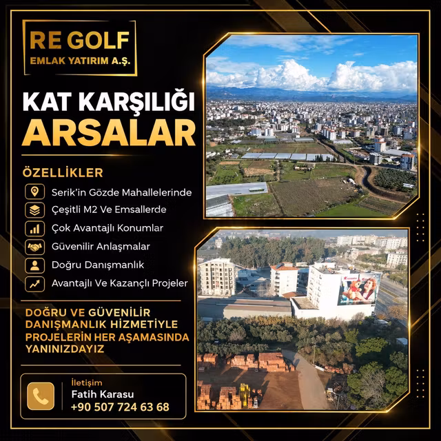 Re'golf Ten Cumalı Ve Eminceler Mah. Kat Karşılığı Arsalar 1