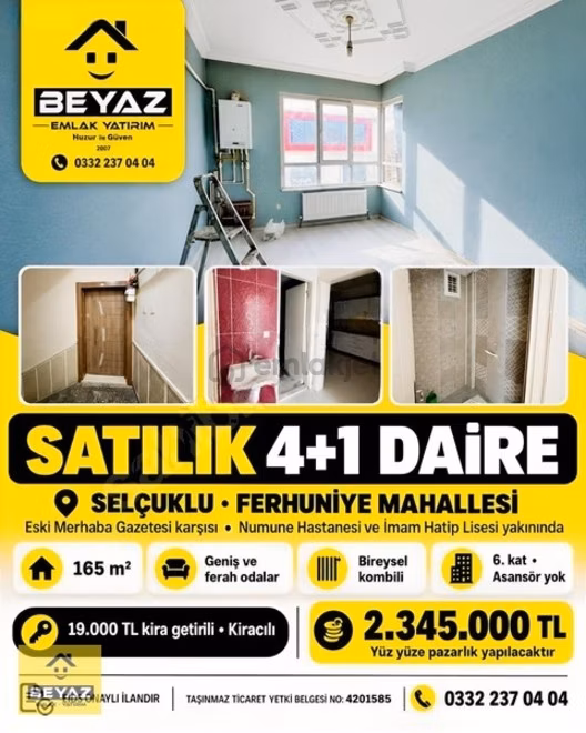 Numune Hastanesine Yakın 19 Bin Tl Kiracılı 4+1 Kombili Son Kat 1