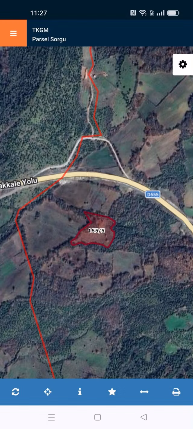 Çanakkale Yenice Bölgesinde 10650 M2 Satılık Tarla 1