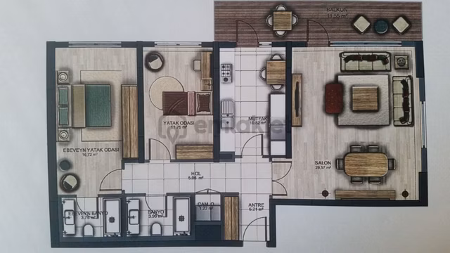 Sahibinden Bulvar İstanbul Göl Etabı Ebeveyn Banyolu 2+1