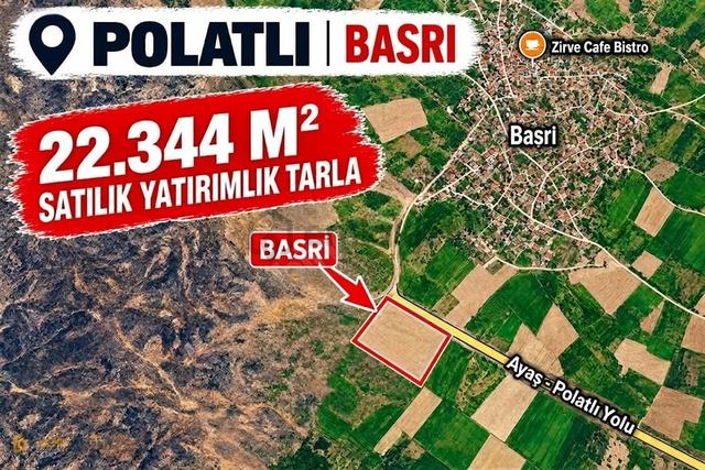 Polatlı - Basri Yatırımlık 22.344 M2 Satılık Tarla 1