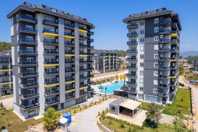 Alanya Avsallar Lüks Site İçi Satılık 1+1 Daire 1