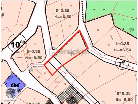 Ağva Geredeli Köyü'nde %35 İmarlı, Manzaralı, 846m² Satılık Arsa 1