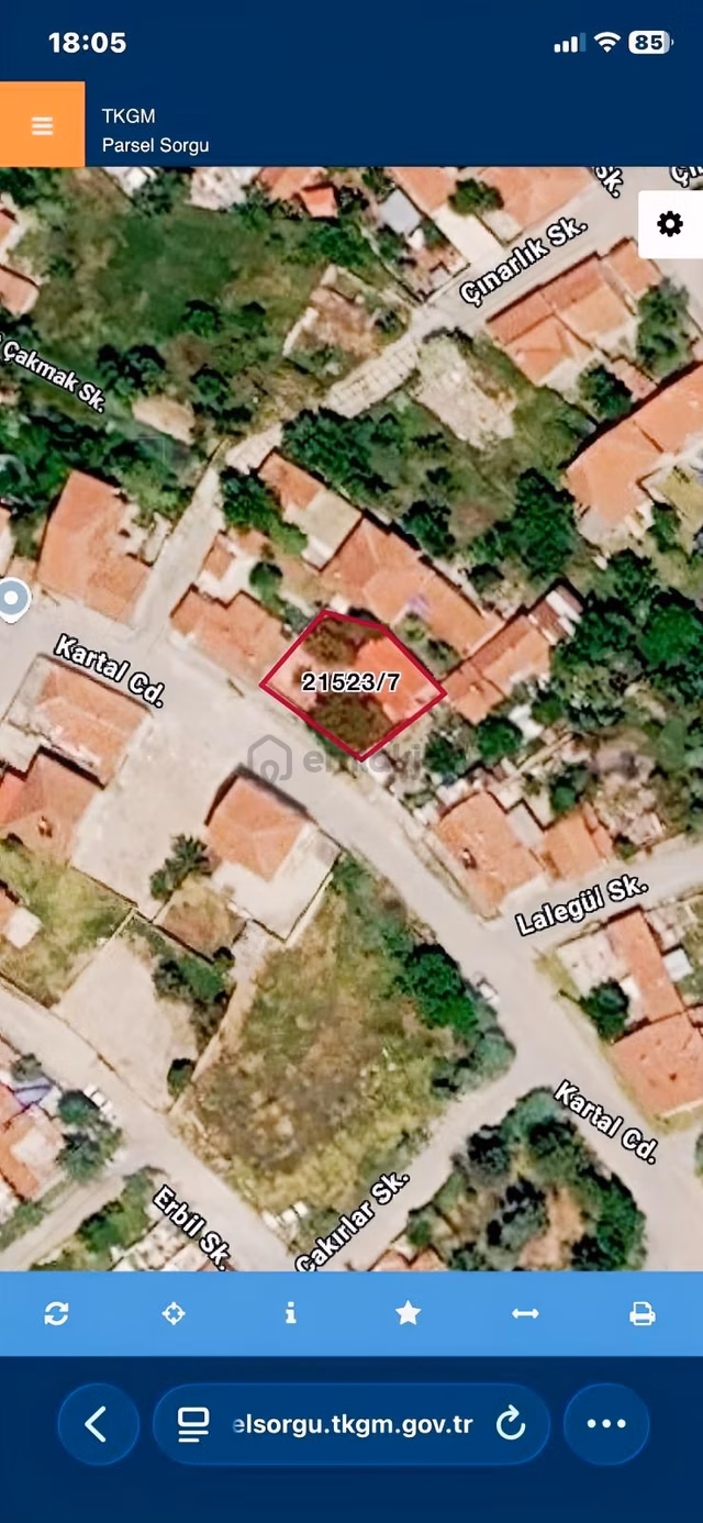 Turyap Kurtuluş'tan Erenköy'de Satılık 270 M2 Arsa 1