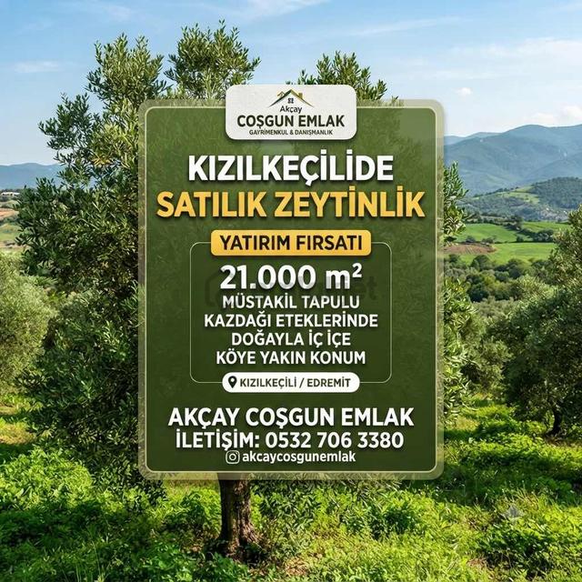 Akçay Coşgun Emlaktan Köye Yakın Yola Sıfır Manzaralı