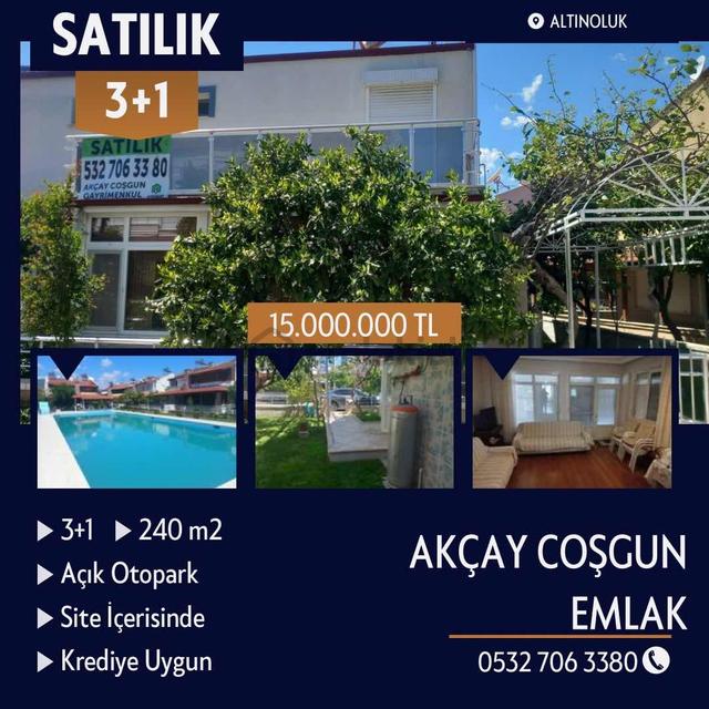 Akçay Coşgun Emlak'tan Denize 300m Site İçerisinde Havuzlu Villa 1