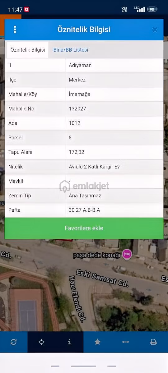 Bir Yapı Emlak'tan Satılık 172 M²arsa