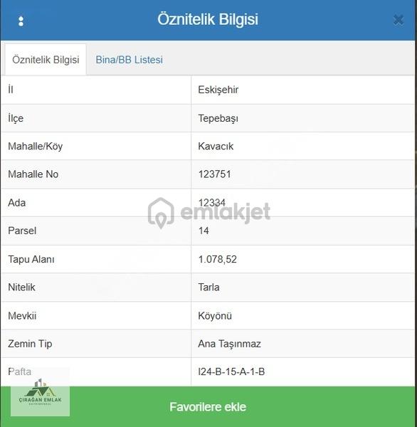Çırağan Emlak'tan Kavacık Bölgesinde 1.078 M2 Arsa Alanı 1