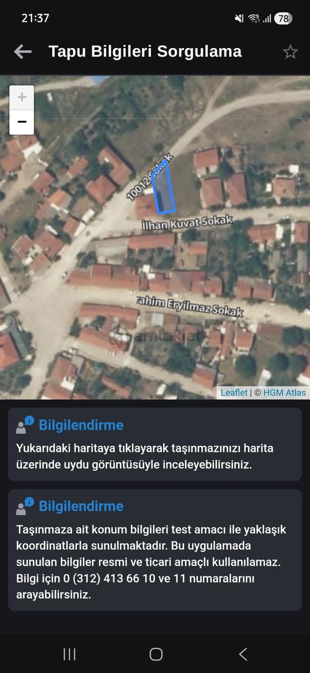 Balıkesir Gönen Acıl Satılık Arsa