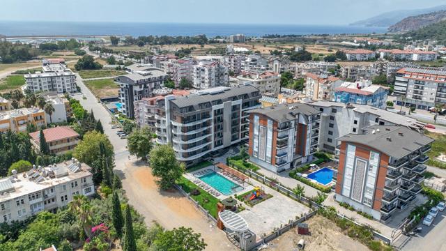 Gazipaşa Pazarcı Mahallesinde Denize Yürüme Mesafesinde Lüks Konseptte Sıfır 1+1 Kiralık Daire 1