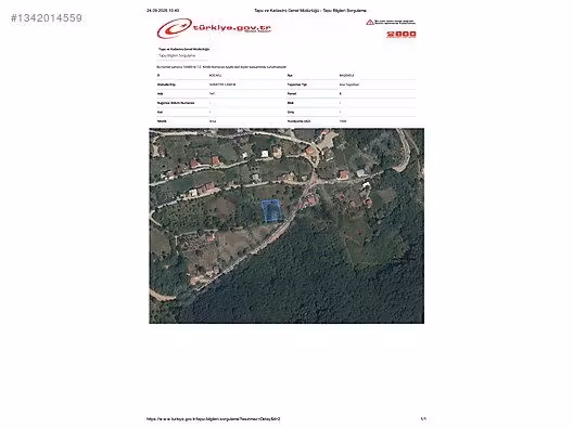 Servetiye Cami Köy Merkezinde, Köyün En Eski Taş Evinin Yeri, 1.000 M² Arsa