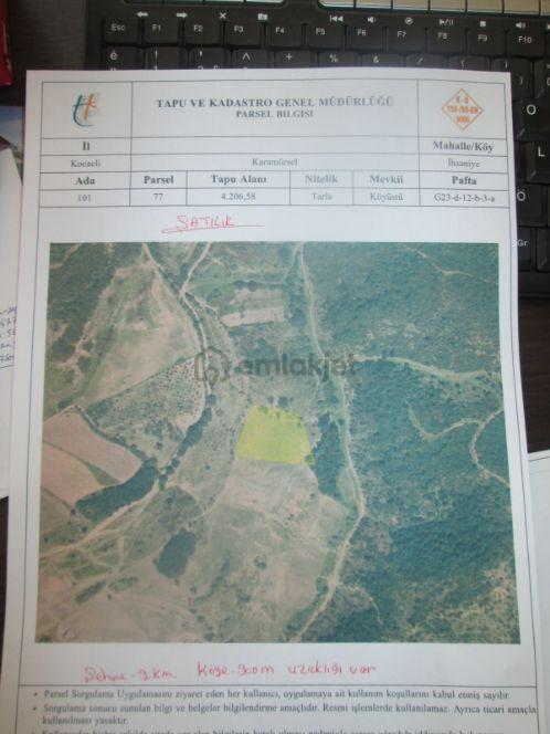 Kocaeli Karamürsel İhsaniyede Satılık Tarla 4206m2 3