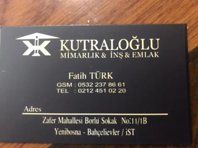 KUTRALOĞLU MİMARLIK İNŞAAT EMLAK