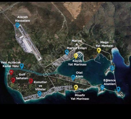 Satılık İzmir Urla Da 16 Dönüm 6 Parca Arazii ( Metrekaresi İki Bin Tl Den )