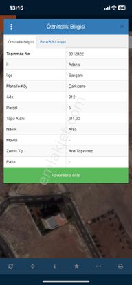 Atc'den Çarkıpare'de Villa İmarlı Yatırımlık Hisseli Satılık Arsa