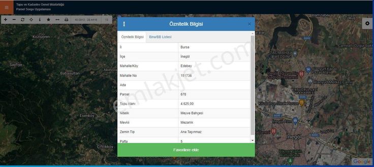 Bursa İnegöl Edebey'de Satılık Tarla