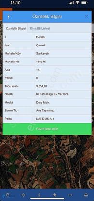 Premar Datça Denizli Çameli'nde 3554m2 İçinde Kargir Müstakil Ev